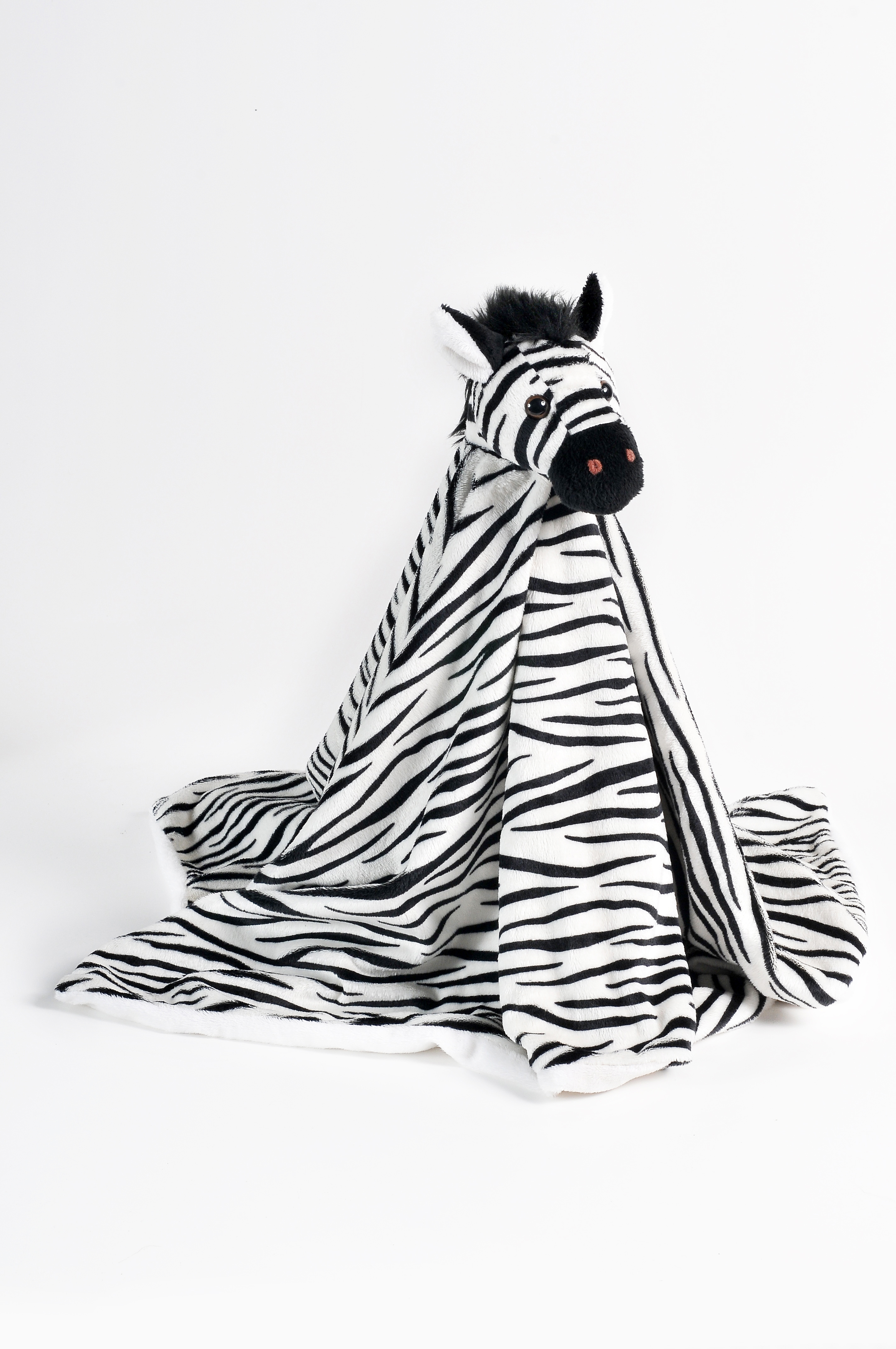 zebra print plush blanket