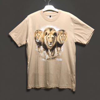 C01XCX004072 - Adult T-Shirt Three Lion Khaki M